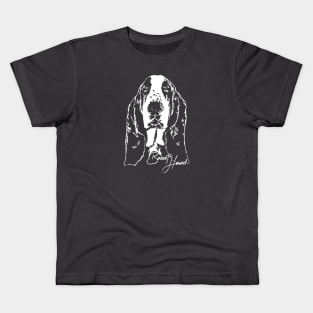 Basset Hound lover dog portrait Kids T-Shirt